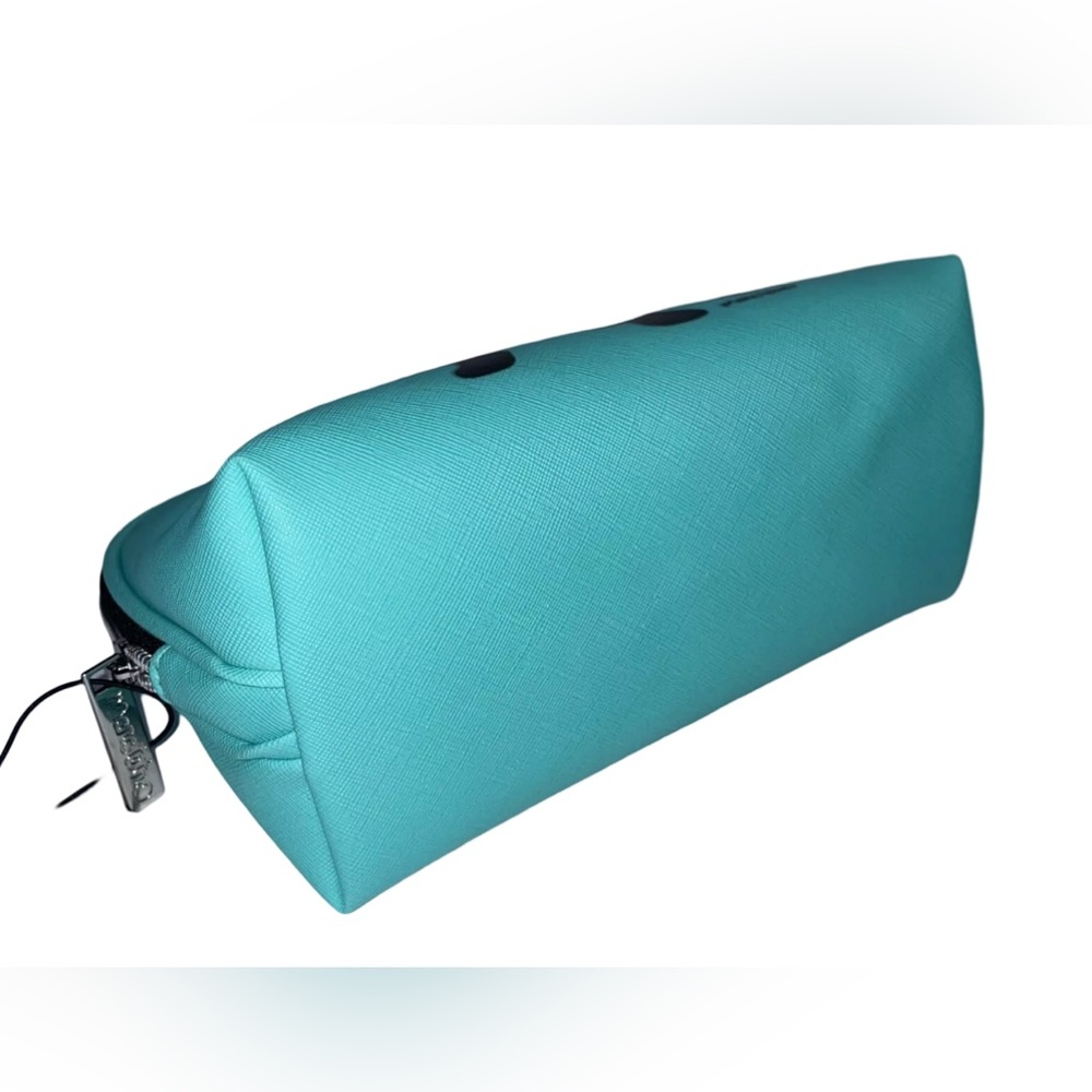 Marc Tetro NWT Aqua Teal Green French Bulldog Cosmetic Zippered Bag (P029) - Picture 5 of 7